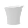 Umbra 082610-661 7.5l Skinny Trash Can - Metallic White
