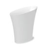 Umbra 082610-661 7.5l Skinny Trash Can - Metallic White