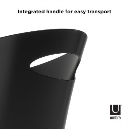 Umbra 082610-040 7.5l Skinny Trash Can - Black