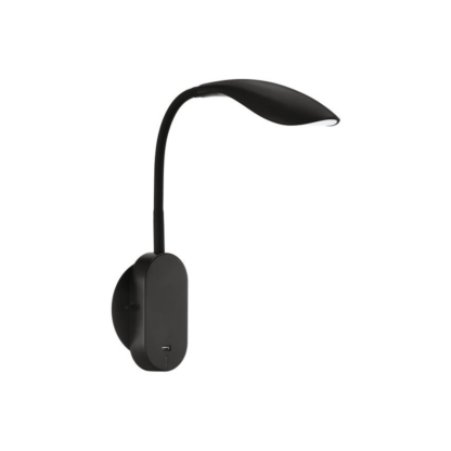 EGLO 203785A 4.72" Dambera LED Wall Light - Matte Black
