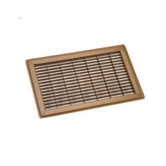 Imperial RG0631 10"X14" Wicker Design Return Air Floor Grille - Brown