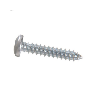 Hillman 128118 #8X1" White Pan Head Sheet Metal Screw-100PK