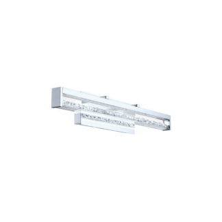 EGLO 201729A 27.5" Cardito 2 LED Vanity Light Wall Light - Chrome (Clear/Crystal Stones)