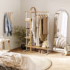Bellwood 1019131-668 Garment Rack - White & Natural