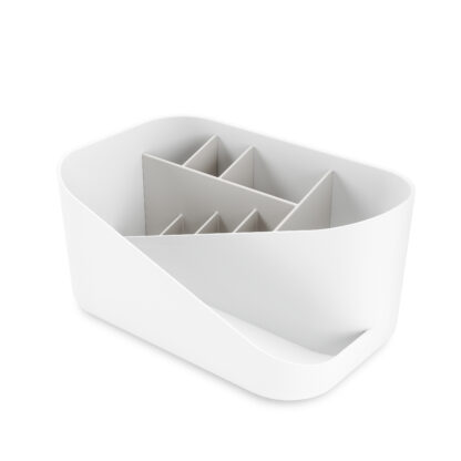 Umbra 1016977-910 Glam Cosmetic Organizer - White/Gray