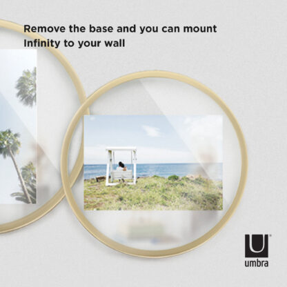 Umbra 1012271-221 Infinity Round Picture Frame - Matte Brass