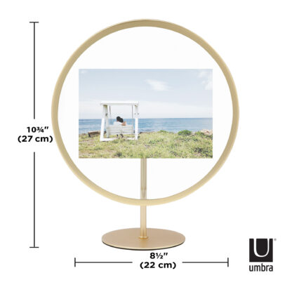 Umbra 1012271-221 Infinity Round Picture Frame - Matte Brass
