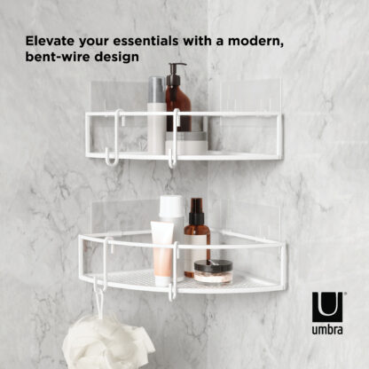 Umbra 1018616-660 Cubiko Corner Bins, 2 Pack - White