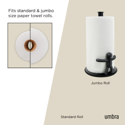 Umbra 1019271-040 Buddy Counter Top Paper Towel Holder - Black