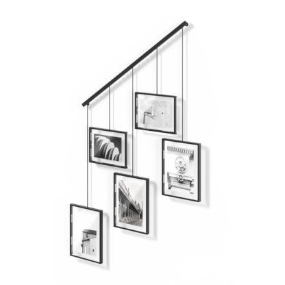 Umbra 1013426-040 Exhibit Gallery Picture Frame Set - Black