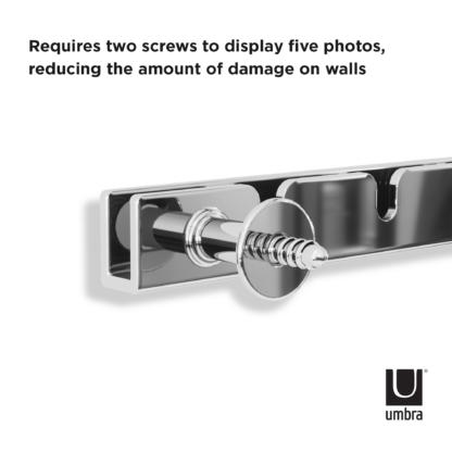 Umbra 1013426-158 Exhibit Gallery Picture Frame Set - Chrome