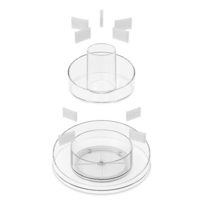 Umbra 1016325-165 Cascada Rotating Cosmetics Organizer - Clear