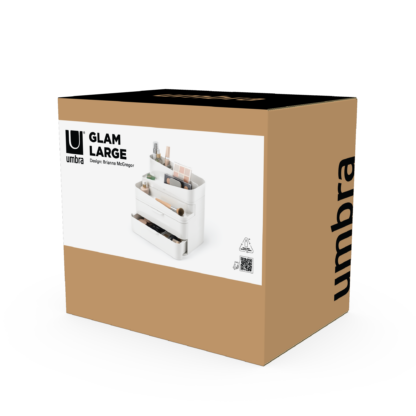 Umbra 1019198-910 Glam Large Organizer - White/Gray