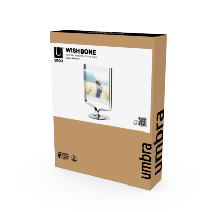 Umbra 1020820-158 Wishbone Tabletop Picture Frame - Chrome