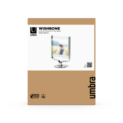 Umbra 1020820-158 Wishbone Tabletop Picture Frame - Chrome