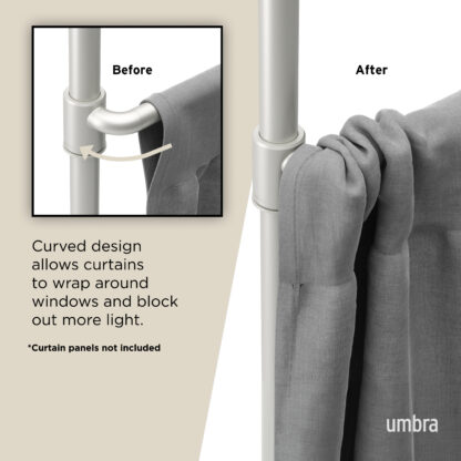 Umbra 1012718-765 Anywhere Expandable Rod Curtain Rod & Room Divider