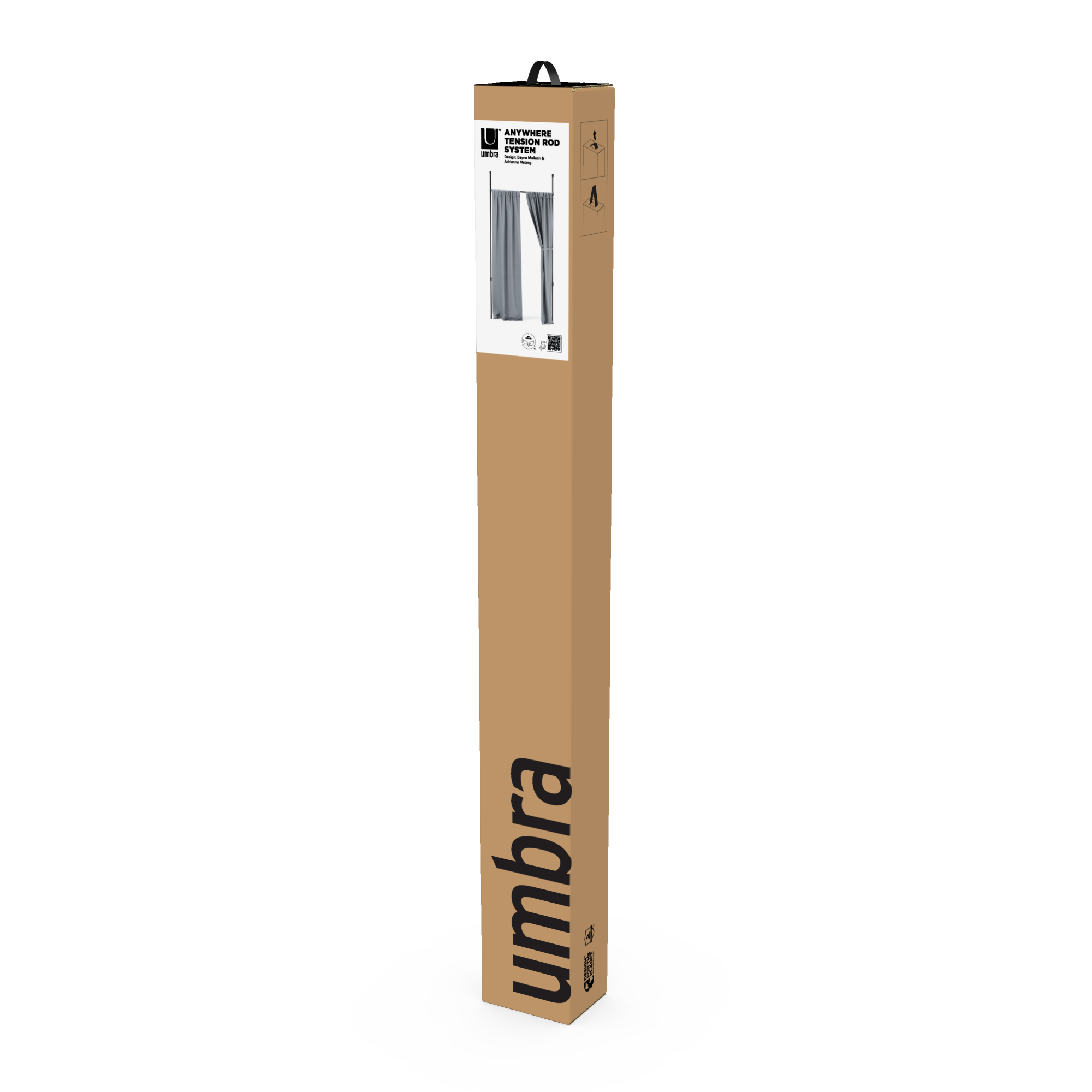 Umbra 1012718-038 Anywhere Expandable Rod Curtain Rod & Room