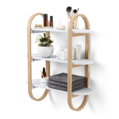 Umbra 1016859-668 Bellwood Wall Shelf - White/Natural