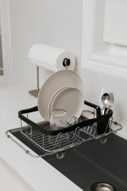 Umbra 1004292-047 Sinkin Dish Drying Rack - Black/Nickel