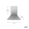Umbra 1005073-560 Conceal Floating Shelves, Set of 3 - Silver