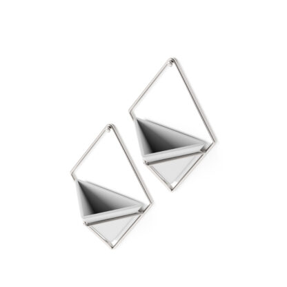 Umbra 470753-670 Trigg Wall Display (Set of 2) - White/Nickel