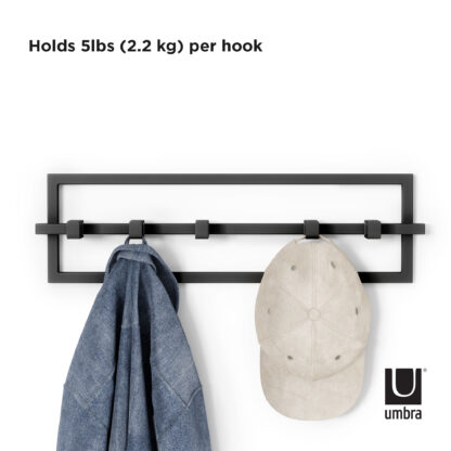 Umbra 1016881-040 Cubiko 5 Hook - Black