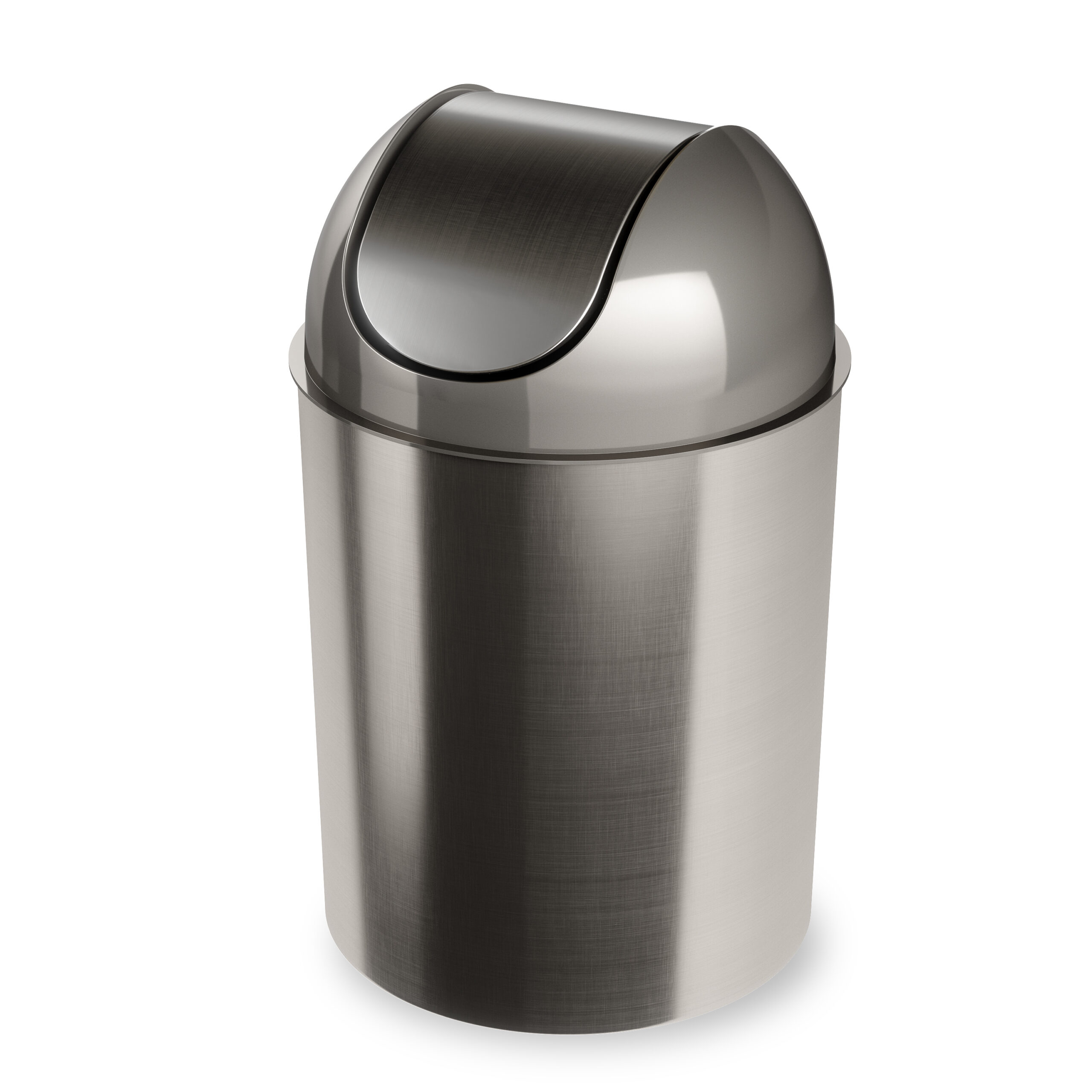 Umbra 082744-421 9l Mezzo Swing-Top Trash Can - Nickel