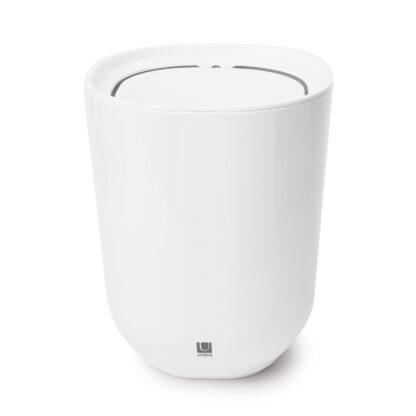 Umbra 023840-660 6.6l Step Trash Can with Lid - White