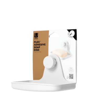 Umbra 1021301-660 Flex Adhesive Soap Dish - White