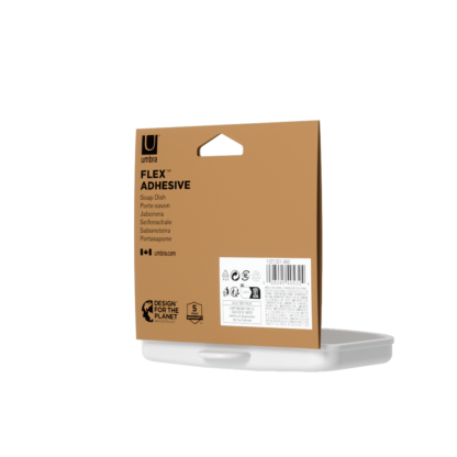 Umbra 1021301-660 Flex Adhesive Soap Dish - White
