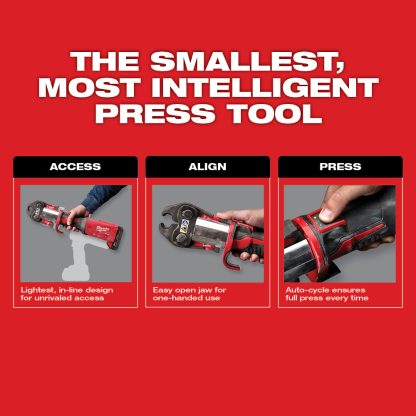 Milwaukee Tool M18™ FORCE LOGIC™ Press Tool with ONE-KEY™ with 1/2"-2" CTS Jaws 2922-22