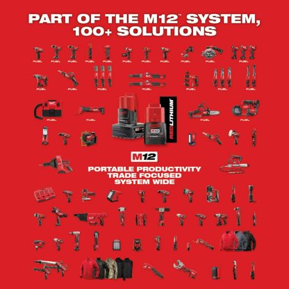 Milwaukee 2565-20 1/2" M12 Fuel Right Angle Impact Wrench - Tool Only