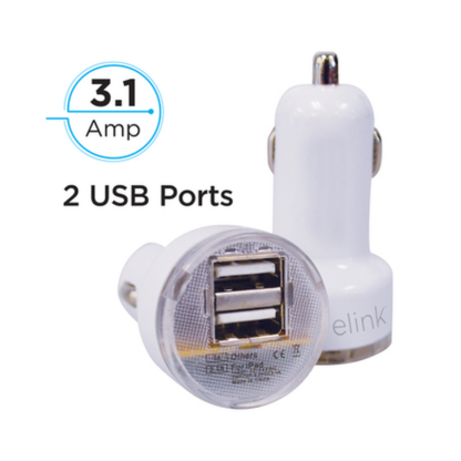 Dual Usb Car Charger 2.1A CAR-3905
