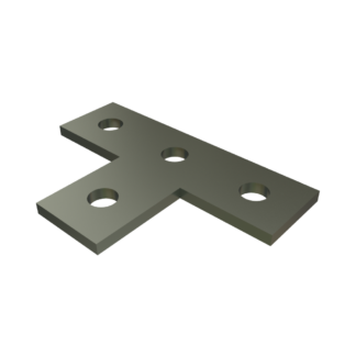 Sasco S120P-HG 4 Hole Flat Tee Plate - Hot Dip Galvanized