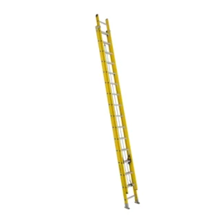Featherlite 6928D Ladders 28' Fiberglass Ext Type 1A Pivot Feet D-Rung