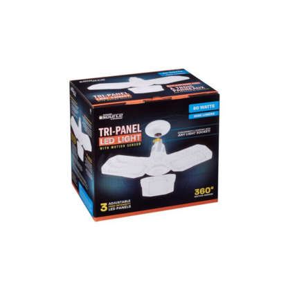 Tri Panel Led 5410 60W Tri-Panel Led Light W/Motion Sensor - Preston Hardware