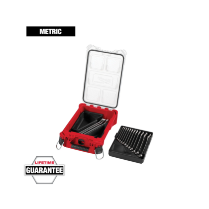 Milwaukee 48-22-9483 Metric Combination Wrench Set with PACKOUT Compact Organizer - 15PC