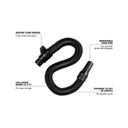 Milwaukee 49-90-2014 1-1/4" x 2' to 6' Expandable Hose