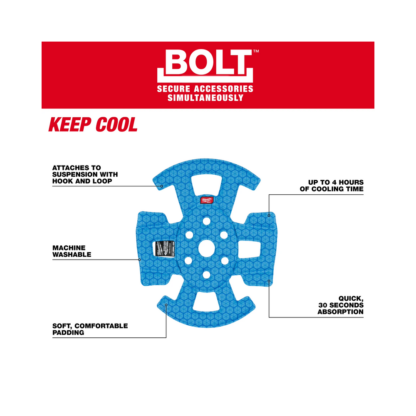 Milwaukee 48-73-4544 BOLT Safety Helmet Cooling Liner