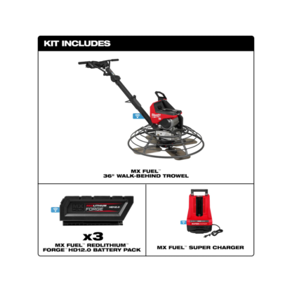 Milwaukee MXF336-3HD MX FUEL 36" Walk-Behind Trowel Kit