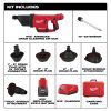 Milwaukee 2572B-21 M12 Airsnake Drain Cleaning Air Gun Kit