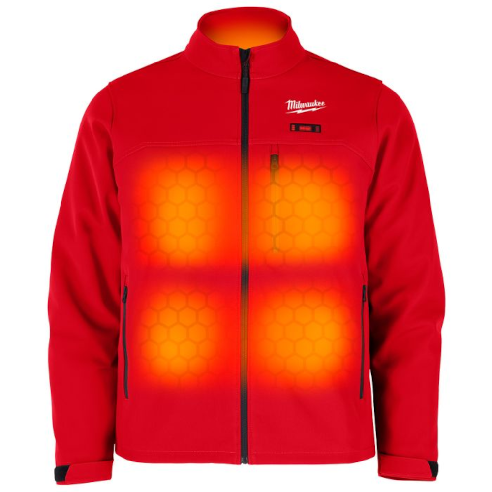 Milwaukee M100R-21 M12 Heated TOUGHSHELL Jacket Red Preston
