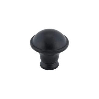 Richelieu BP872900 32mm 872R Traditional Classic Metal Knob - Matte Black