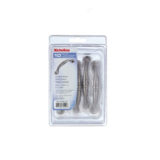 Richelieu DP2373896195 96mm 237 Traditional Expression Metal Pull, 10 Pack - Brushed Nickel
