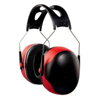 3M Pro Series 7100107419 Ear Muffs, 30 dB NRR, Black/Red