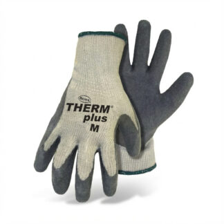 Boss 8435M Unisex Knit Wrist Cuff THERM plus Protective Gloves, Medium - Grey & White