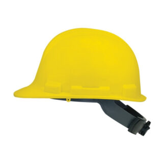 Safety Works SWX00347 Class E 4-Point Textile Suspension HDPE Shell Hard Hat - Yellow