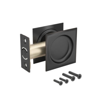 Onward 17SORB10R 2.45" Square Steel Passage Pocket Door Pull - Oil-Rubbed Bronze