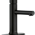 Moen 84770BL Bathroom Faucet, 1.2 gpm, 1-Faucet Handle, 1, 3-Faucet Hole, Metal, Matte Black, 4 in Faucet Centers