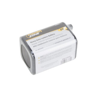 PowerZone 4R25 Heavy-Duty Lantern Battery, 6 V Battery, Zinc, Manganese Dioxide, and Zinc Chloride
